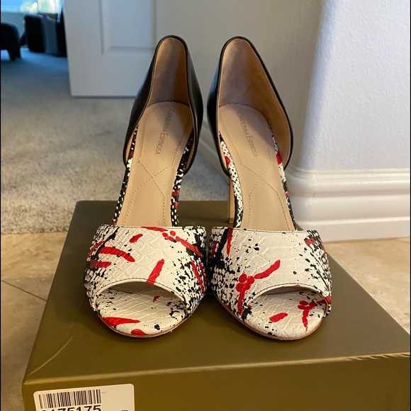 Brand New Carolinna Espinosa red heels size 8.5 - Picture 1 of 5
